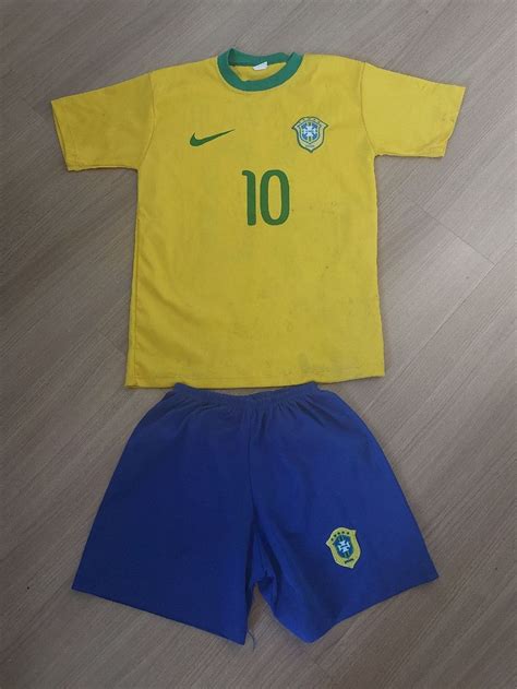 Conjunto Seleção Brasileira não É Original Roupa Infantil para