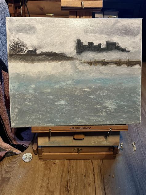 Foggy day Detroit river art project 3/12 from Belle Isle : r/Detroit