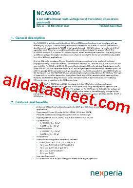 Nca Datasheet Pdf Nexperia B V All Rights Reserved