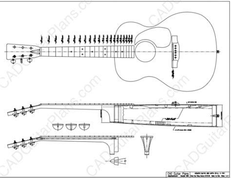 Acoustic Guitar Plans Cad Guitar Plans