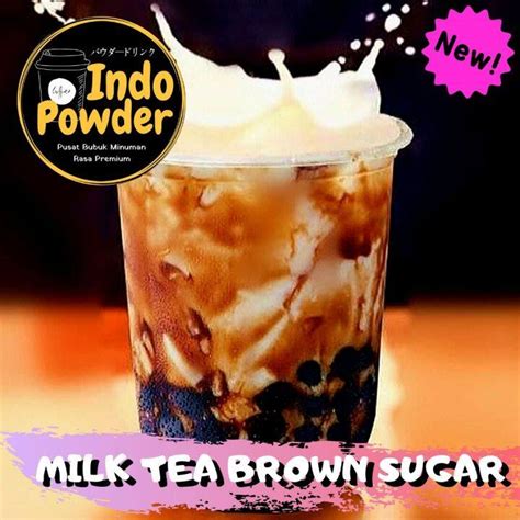 Milk Tea Brown Sugar 1kg Bubuk Minuman Milk Tea Brown Sugar 1kg