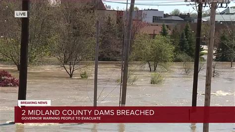 Thousands Evacuate After Two Dams Breach In Mid Michigan