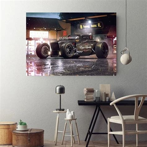 Hot Rod Art Hot Rod Poster Hot Rod Wall Decor Gift for - Etsy