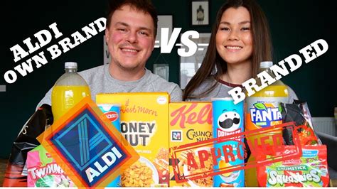 Branded Vs Unbranded Food Challenge Aldi Edition Feb Youtube