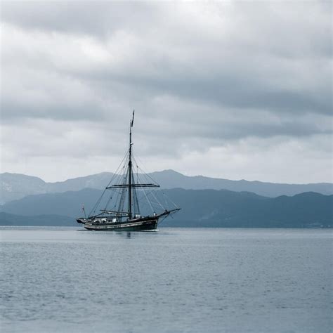 Premium Photo Historic Sailing Ship In The Norway Fjords Near Bergen