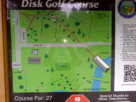 Pioneer Park Map | Disc Golf Course Review