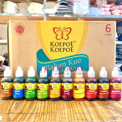 Jual PEWARNA Makanan Food Coloring Koepoe Koepoe Shopee Indonesia