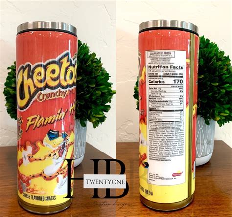 Hot Cheeto Tumbler Flamin Hot Cheetos Cheeto Inspired Cup Etsy