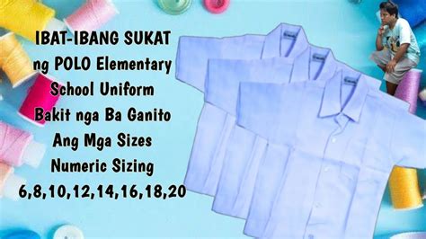 Bakit Ang Sukat Ng Mga Elementary Uniform Ay By Numbers Ibat Ibang