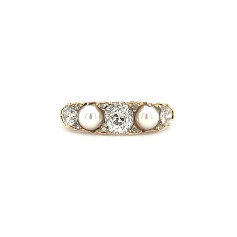 Pearls Diamonds Antiker Ring Mit Perlen Und Diamanten Juwelier