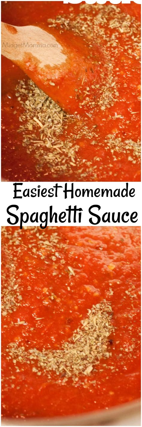 The Best Easy Homemade Spaghetti Sauce Recipe • Midgetmomma Recipe Homemade Spaghetti Sauce