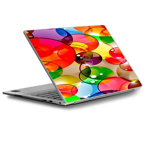 Skins Decals For Dell Xps Laptop Vinyl Wrap Colorful Bubbles