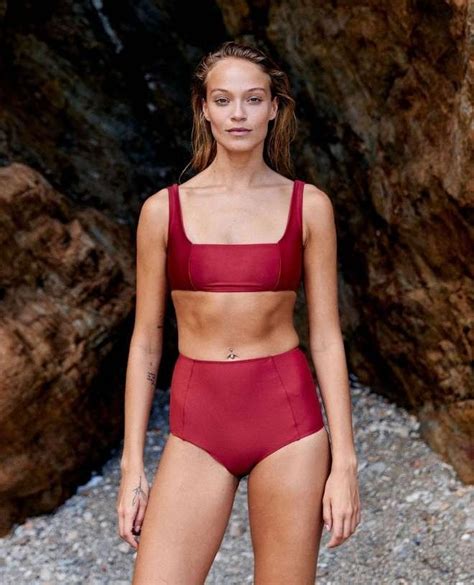 Maillot De Bain Anti UV Canopea Pour Femme Leandra En Rouge Mars