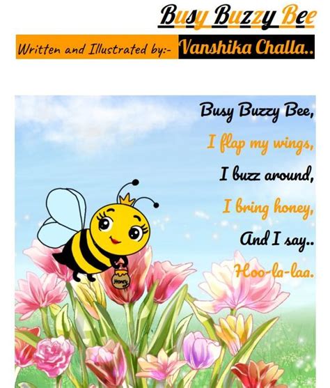 Poem Busy Buzzy Bee Curious Times