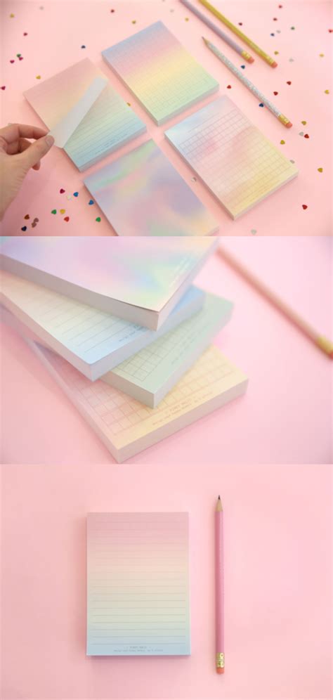 Gradient Letter Notepad Gradient Design Lettering Stationery