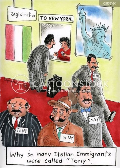 Italian Immigrant Cartoons and Comics - funny pictures from CartoonStock