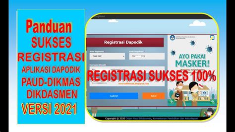 Cara Registrasi Dapodik Paud Homecare