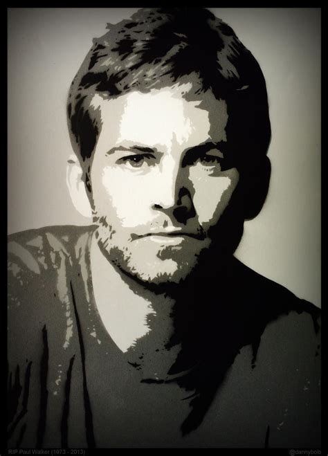 Paul Walker Stencil By Dannyboib On Deviantart