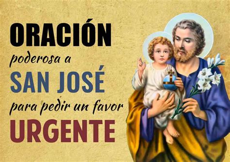 Oración Poderosa a San José para Pedir un Favor Urgente Y que se