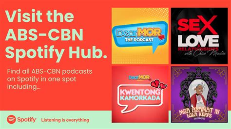 Discover The Best Kapamilya Podcasts On Spotifys Abs Cbn Hub Orange