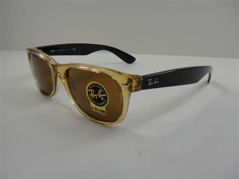 Authentic Ray Ban New Wayfarer Sunglasses Rb2132 945l Honeycrystal