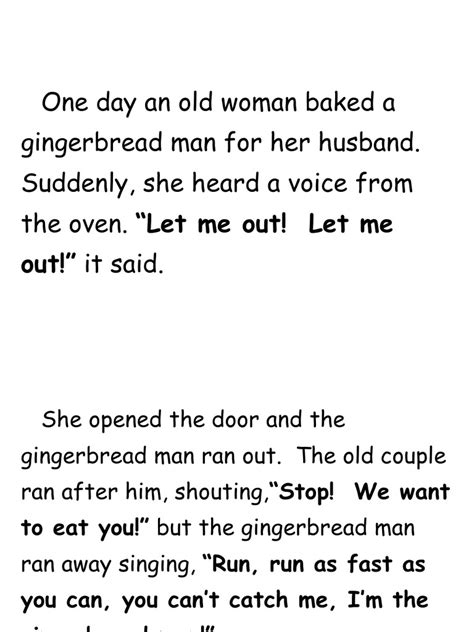 Gingerbread Man Story | PDF