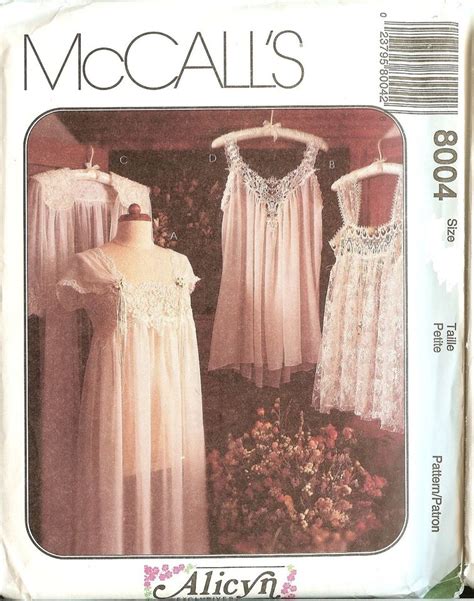 Oop Mccalls Sewing Pattern Misses Sleepwear Lingerie Size Xs Small Ebay