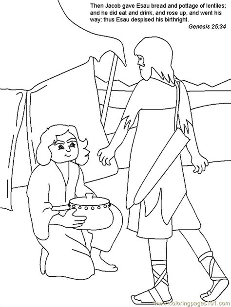 Jacob Bible Story Colouring Pages Coloring Nation