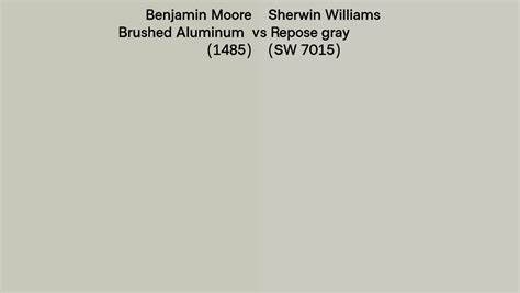 Benjamin Moore Brushed Aluminum 1485 Vs Sherwin Williams Repose Gray