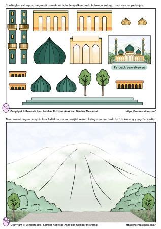 Lembar Kerja Worksheet Anak TK PAUD SD Aktivitas Ramadhan 01