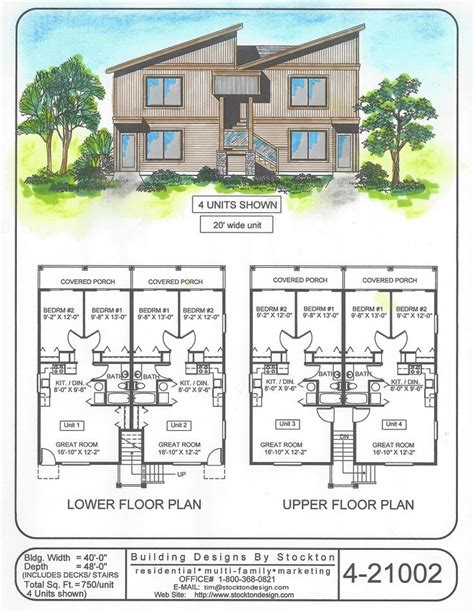 Building Designs By Stockton Plan 4 21002 In 2024 Architectural