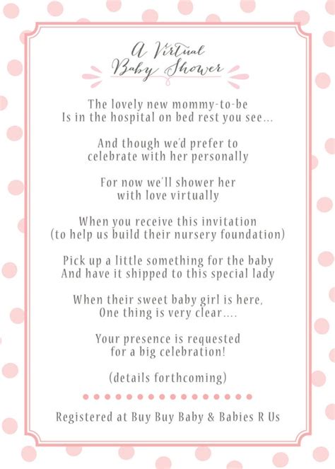 Items similar to Virtual Baby Shower invitation on Etsy