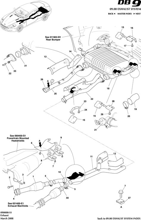 Later DB9 Exhaust System Parts | Aston Store