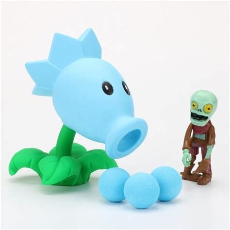 Ice Shooter Pvz Plants Vs Zombies Peashooter Pvc Action Figure Model