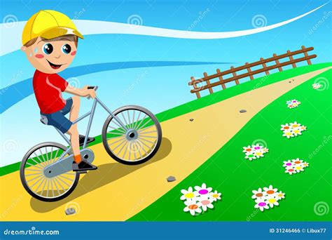 Person Riding A Bike Uphill Clipart