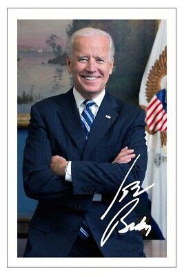 JOE BIDEN Signed Autograph PHOTO Fan Signature Gift Print USA 46th