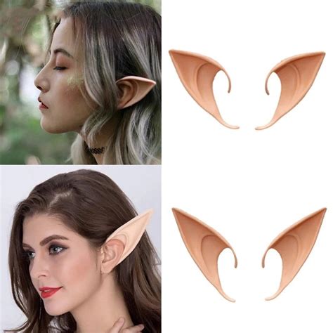 Reiki Halloween Latex Elf Ears Cosplay False Ears Props Fairy Angel