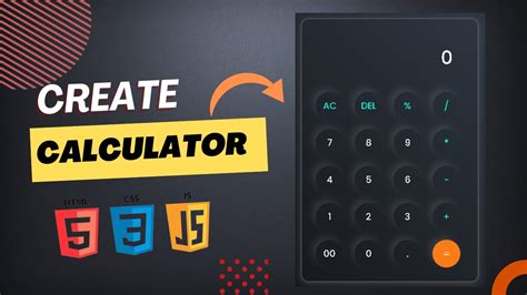 How To Make A Calculator Using Html Css And Javascript Youtube