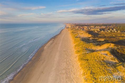 Plage de picardie entre fort mahon et quend plage vue aérienne