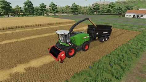 Ramassage De Paille Pour Ensileuse V Fs Mod Farming