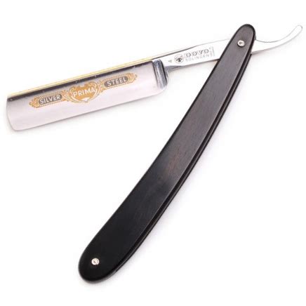 Dovo Carbon Steel Straight Razor With Ebony Scales Stropt