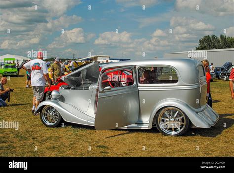Silver Hot Rod Race Car Stock Photo Alamy