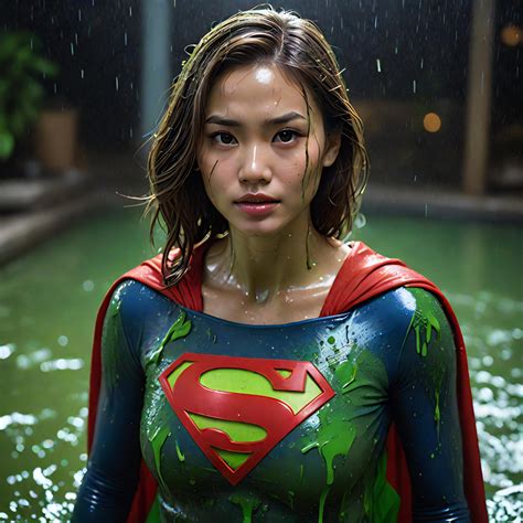 Asian Supergirl Soaked In Kryptonite Slime By Zsthegeeky On Deviantart