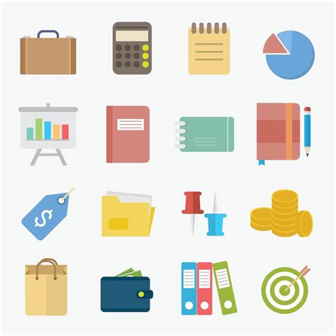 Business set icon vector illustration 6301158 Vector Art at Vecteezy