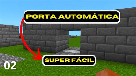 Como Fazer Uma Porta Autom Tica Passo A Passo No Minecraft Java