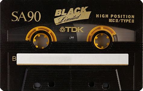 Tdk Sa 90 Black Limited Compact Cassette 2 Pinterest