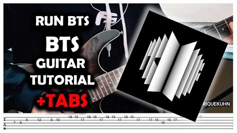 Run Bts Bts 방탄소년단 Guitar Tutorial Tabs Youtube