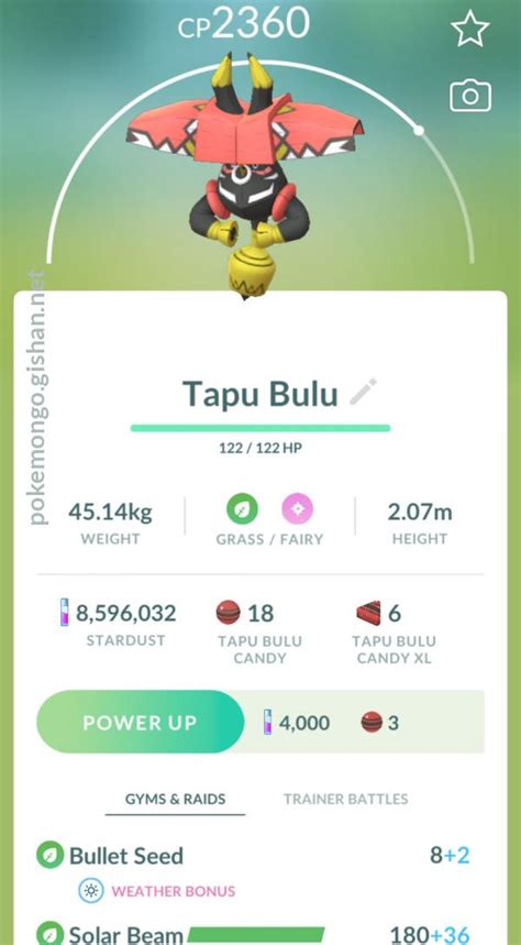 Tapu Bulu - Pokemon Go