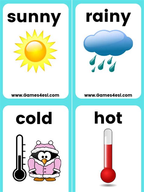 Weather Flashcards | PDF