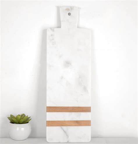 Marble And Wood Cutting Board Rustic Lantern And Co